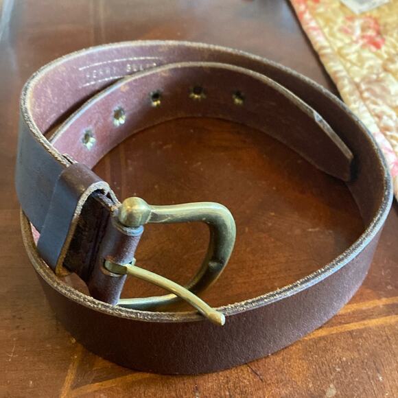 Perry Ellis M brown leather belt - Picture 1 of 5